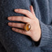 50 POMELLATO Ring - “Arabesque” Ring in Rose Gold and Amber 58 Facettes DV0184-15