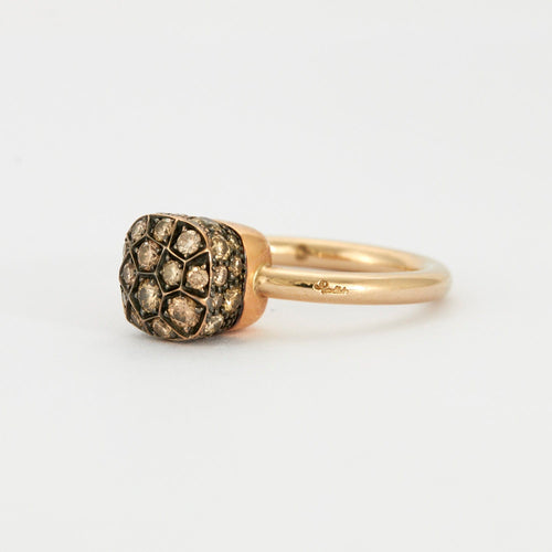 Bague 50 POMELLATO - Bague Nudo Diamants Cognac 58 Facettes DV0343-18
