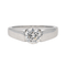 Bague 51 Bague solitaire en or blanc 18 carats avec diamant 58 Facettes 3876021CN