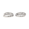 Boucles d'oreilles Boucles d'oreilles créoles en or blanc 18 carats et diamants 58 Facettes 3876022CN
