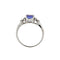 Bague Bague en or blanc 18 ct avec tanzanite et diamants 58 Facettes 38890