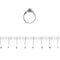 Bague Bague en or blanc 18 ct avec tanzanite et diamants 58 Facettes 38890
