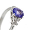 Bague Bague en or blanc 18 ct avec tanzanite et diamants 58 Facettes 38890