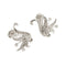 Boucles d'oreilles Boucles d'oreilles puces en or blanc 18 carats et diamants 58 Facettes 38923