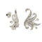 Boucles d'oreilles Boucles d'oreilles puces en or blanc 18 carats et diamants 58 Facettes 38923
