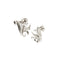 Boucles d'oreilles Boucles d'oreilles puces en or blanc 18 carats et diamants 58 Facettes 38923