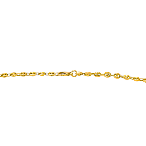 Collier Collier maille grain de café en or jaune 18 carats 58 Facettes 3903576CN
