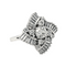 Bague 55 Bague Or blanc Diamant 58 Facettes 3904032CN