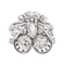 Bague 49 Bague cocktail Art déco en or blanc 18 carats et diamants 58 Facettes 3904852CN