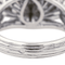 Bague 49 Bague cocktail Art déco en or blanc 18 carats et diamants 58 Facettes 3904852CN