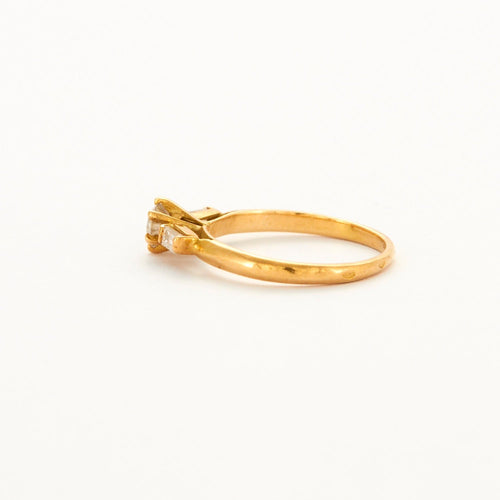 Bague 49 Bague Solitaire Or Jaune 58 Facettes DV0409-5