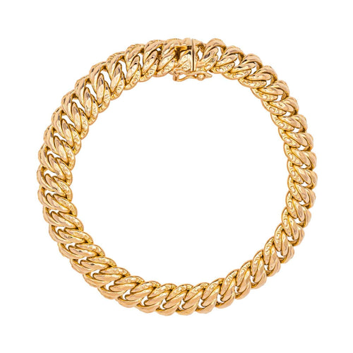 Bracelet Bracelet maille américaine en or rose 18 carats 58 Facettes 3944425CN
