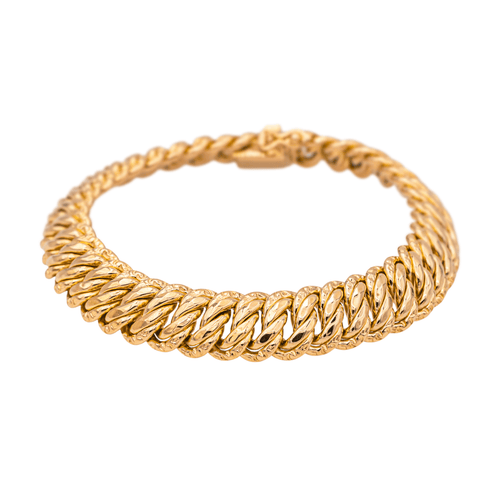 Bracelet Bracelet maille américaine en or rose 18 carats 58 Facettes 3944425CN