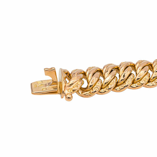 Bracelet Bracelet maille américaine en or rose 18 carats 58 Facettes 3944425CN
