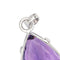 Pendentif Pendentif en or blanc 18 carats serti d’une améthyste 58 Facettes 3944480CN