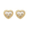 Boucles d'oreilles Chopard Happy Diamonds Icons - Boucles d’oreilles puces en or jaune et diamants 58 Facettes 3951646CN