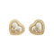 Boucles d'oreilles Chopard Happy Diamonds Icons - Boucles d’oreilles puces en or jaune et diamants 58 Facettes 3951646CN