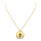 Collier Collier avec pendentif en or jaune 18 carats et péridot 58 Facettes 3951647CN
