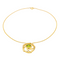 Collier Collier avec pendentif en or jaune 18 carats et péridot 58 Facettes 3951647CN
