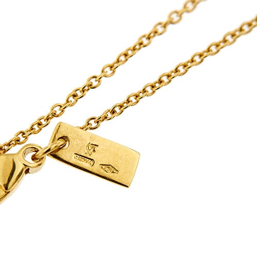 Collier Salvatore Ferragamo New Renaissance - Collier long 81 cm en or jaune 18 carats 58 Facettes 39527