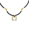 Collier Barakà - Collier en caoutchouc avec pendentif en or 18 kt et diamant 58 Facettes 39581