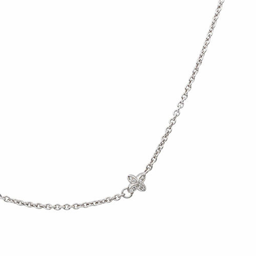 Collier Collier en or blanc 18 carats serti de diamants 58 Facettes 3970466CN