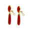Boucles d'oreilles Boucles d’oreilles - Corail en or jaune 18 ct 58 Facettes 39773