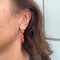 Boucles d'oreilles Boucles d'oreilles pendantes en or jaune 18 ct et coraux 58 Facettes 39795