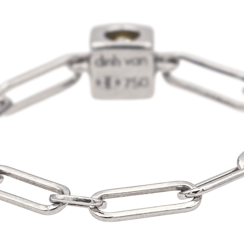 Bague 50 Dinh Van Le Cube - Bague en or blanc avec diamant 58 Facettes 3980696RV