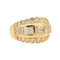 Bague 53 Bague en or jaune 18 carats sertie de diamants 58 Facettes 3981322RV