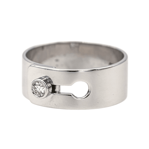 Bague 50 Dinh Van Serrure - Bague en or blanc 18 carats et diamant 58 Facettes 3982050RV