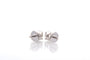 Boucles d'oreilles Puces d’oreilles en or blanc 18k avec 2 diamants 1 ct 58 Facettes 27899