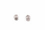 Boucles d'oreilles Puces d’oreilles en or blanc 18k avec 2 diamants 1 ct 58 Facettes 27899
