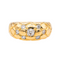 Bague 57 Bague en or jaune 18 carats avec diamants 58 Facettes 3989807CN