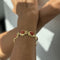 Bracelet Bracelet à maillons ovales en or jaune 18 carats et corail rouge 58 Facettes 39982