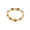 Bracelet Bracelet à maillons ovales en or jaune 18 carats et corail rouge 58 Facettes 39982