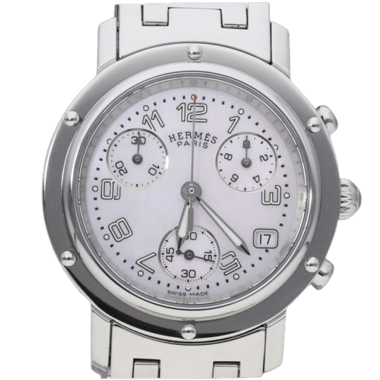 Montre Hermes Montre Clipper Chronograph 58 Facettes MT40420