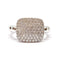 Bague 53 Bague pavée en or blanc 18 carats et diamants 58 Facettes