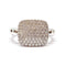 Bague 53 Bague pavée or blanc diamants 58 Facettes