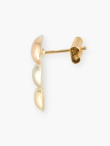 Boucles d'oreilles Boucles d'oreilles vintage en or jaune, rose et blanc 18k 58 Facettes 120026