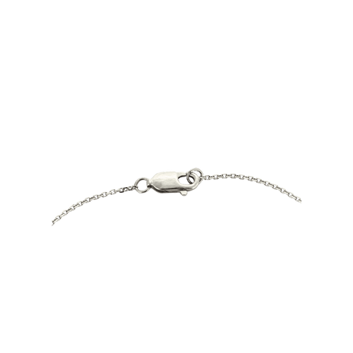 Collier Collier pendentif en or blanc 18 carats et quartz rose 58 Facettes BO/240024/