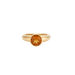 Ring 51 Ring in Yellow Gold, citrine 58 Facettes