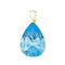 Pendentif Pendentif en or jaune 18 carats, topaze et diamant 58 Facettes 4002853CN