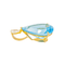 Pendentif Pendentif en or jaune 18 carats, topaze et diamant 58 Facettes 4002853CN