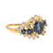 Bague 56 Bague en or jaune 18 carats sertie de saphirs et diamants 58 Facettes 4002854CN