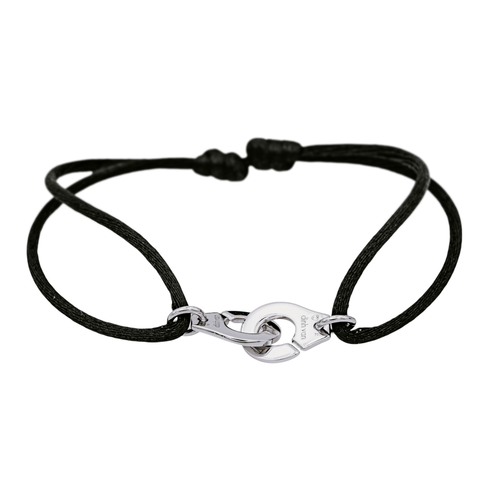 Bracelet Dinh Van Menottes - Bracelet cordon en or blanc 18 carats 58 Facettes 4006774CN