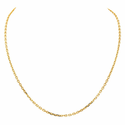Collier Collier sautoir - Chaîne maille forçat en or jaune 18 carats 58 Facettes 4007998CN