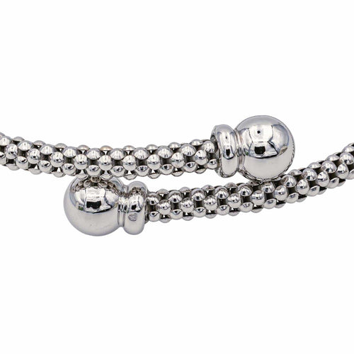 Bracelet Bracelet jonc souple en or blanc 18 carats 58 Facettes 4013367CN