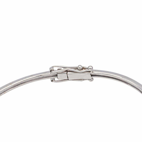 Bracelet Bracelet jonc en or blanc 18 carats serti de diamants 58 Facettes 4013368CN