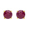 Boucles d'oreilles Boucles d'oreilles puces en or jaune 18 carats et rubis 58 Facettes 4021228RV